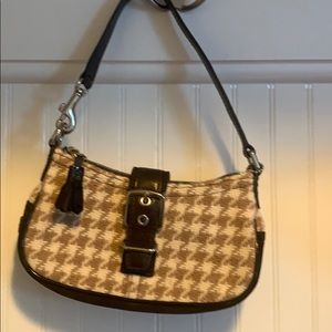 Coach small tweed handbag